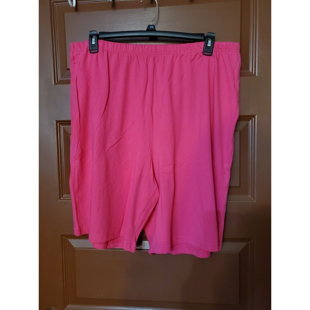 Easy Essentials Pink Cotton Shorts With Pockets Size 2X